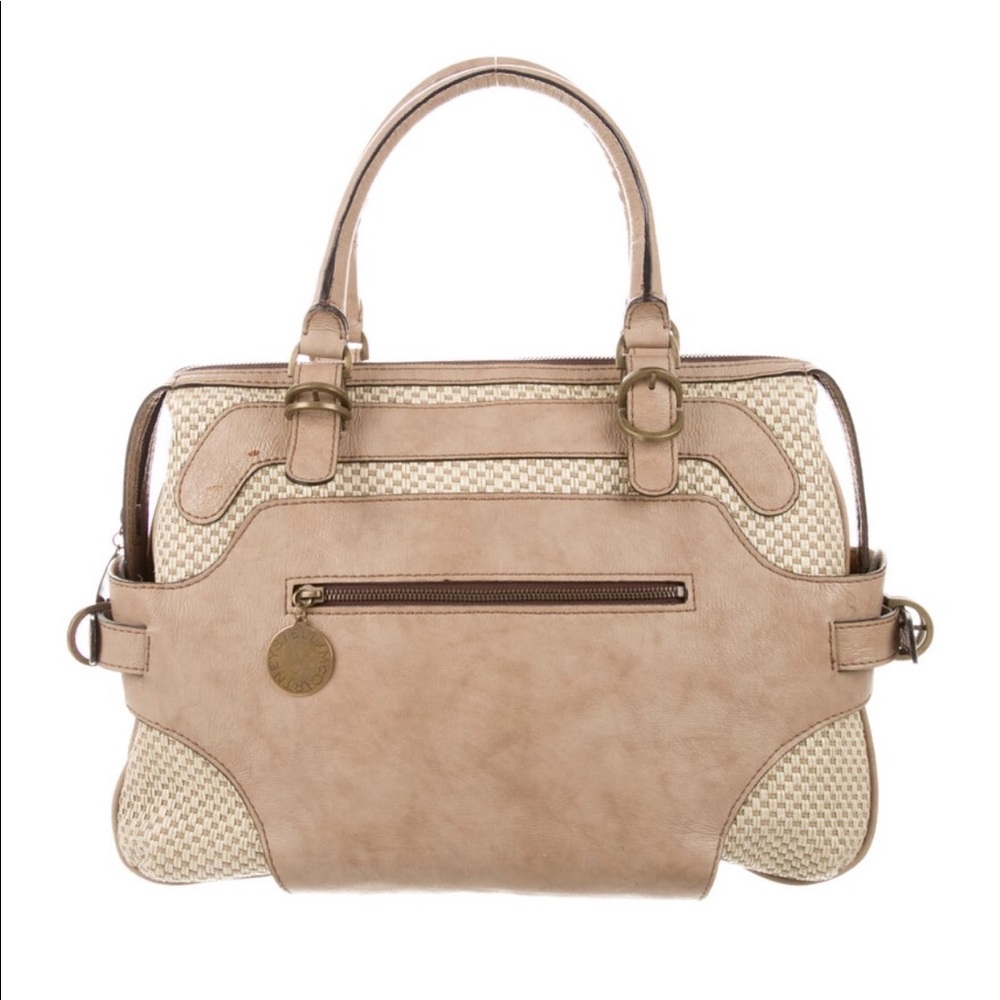 Stella McCartney basketweave top handle bag